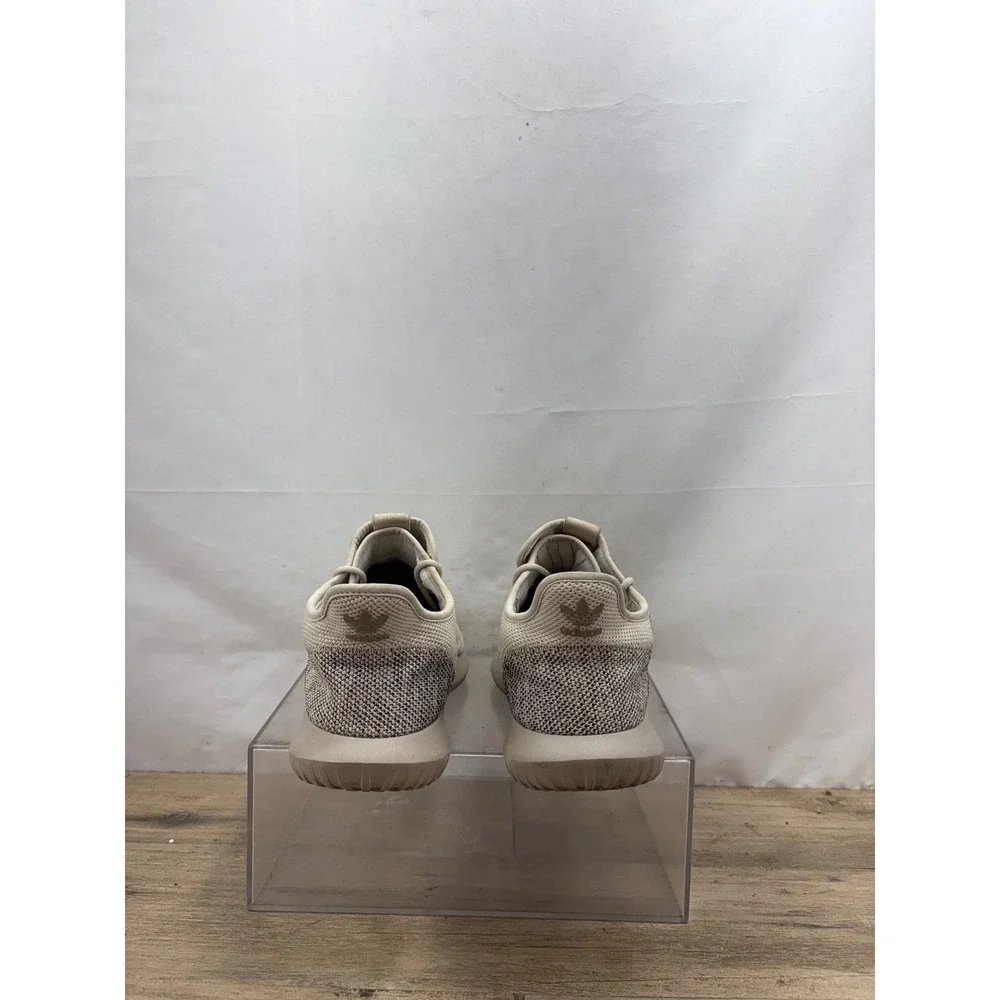 Adidas Tubular Shadow Knit Sneakers Mens Size 12 Beige Running Shoes